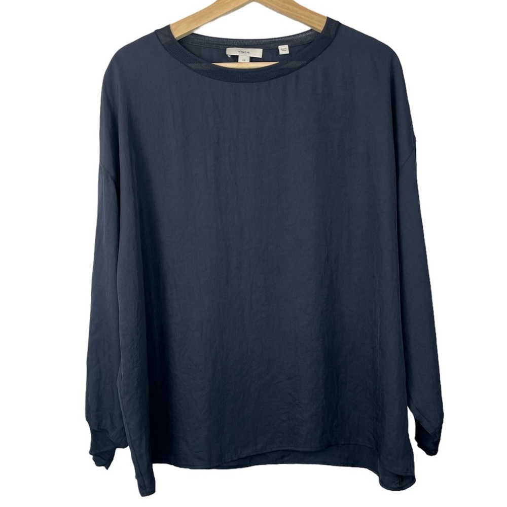 Vince Navy Blue Blouse